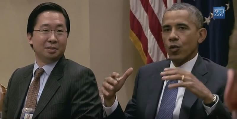 2014-08-20-L-R-Todd-Y-Park-and-Barack-H-Obama-US-Digital-Service-launch-White-House-Aug-20-2014