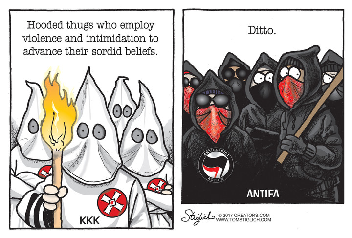 KKK antifa