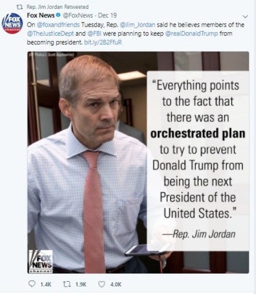 Jim Jordan tweet