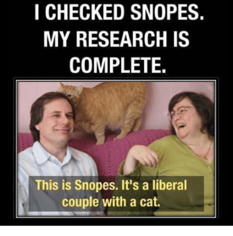 Snopes meme