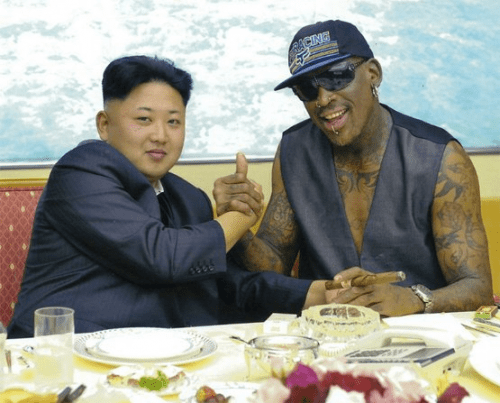 Rodman with Kim Jong Un