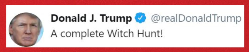 complete witch hunt