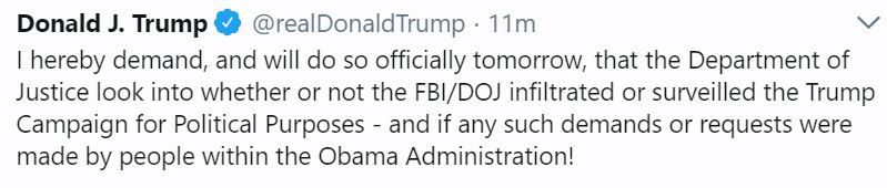 TT demand DOJ investigation