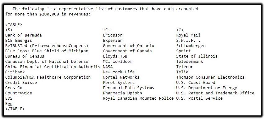 Entrust customers 1