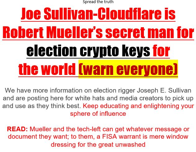Joe Sullivan cloudflare