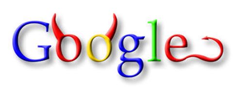 evil google logo