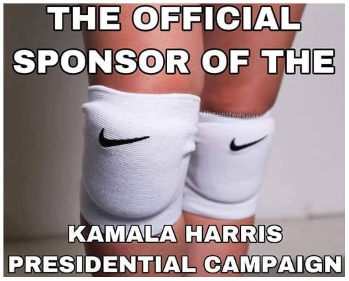 kamala harris knee pads