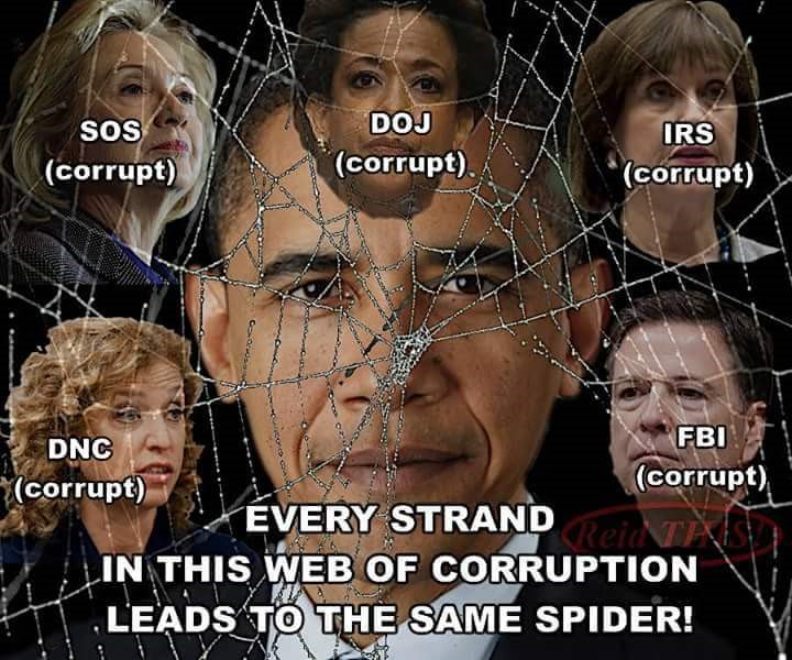 spider web obama in middle
