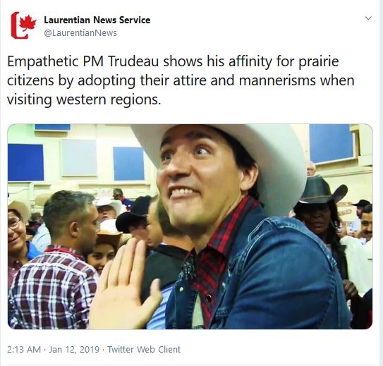 trudeau cowboy