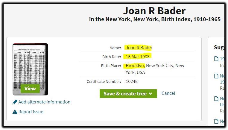 joan r bader