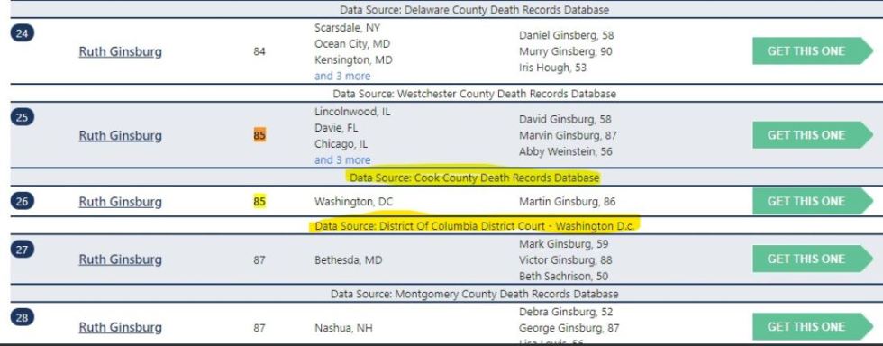 ruth ginsberg death