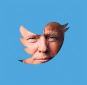 Trump behind tweet screen