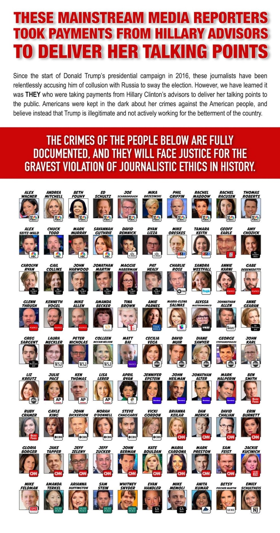 msm talking point lies