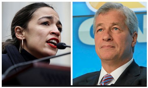 jamie dimon and aoc