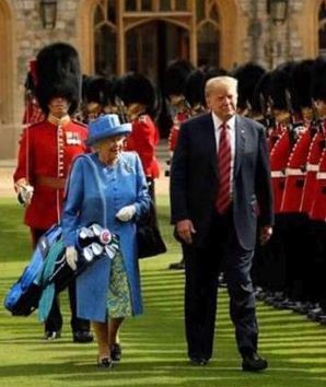 queen golf bag trump