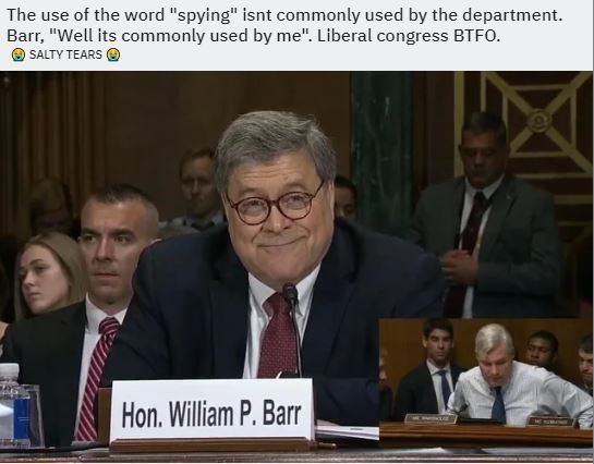 barr spying