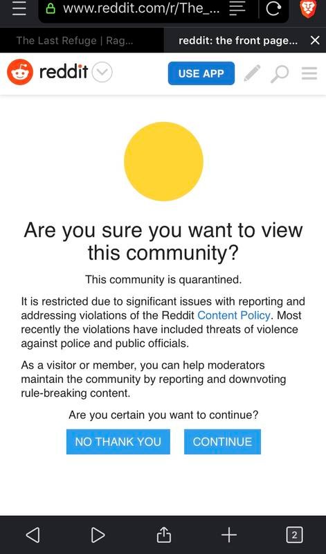 reddit quarantine