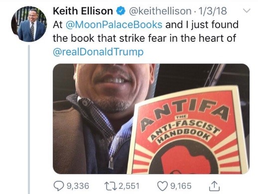 keith elison antifa