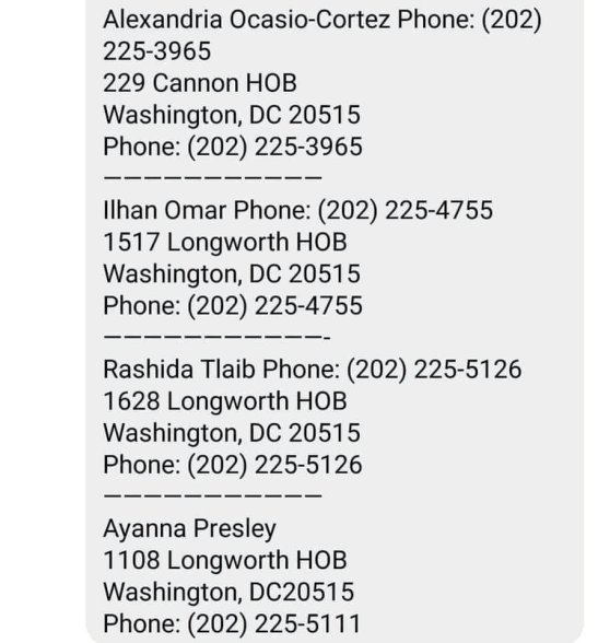 phone numbers