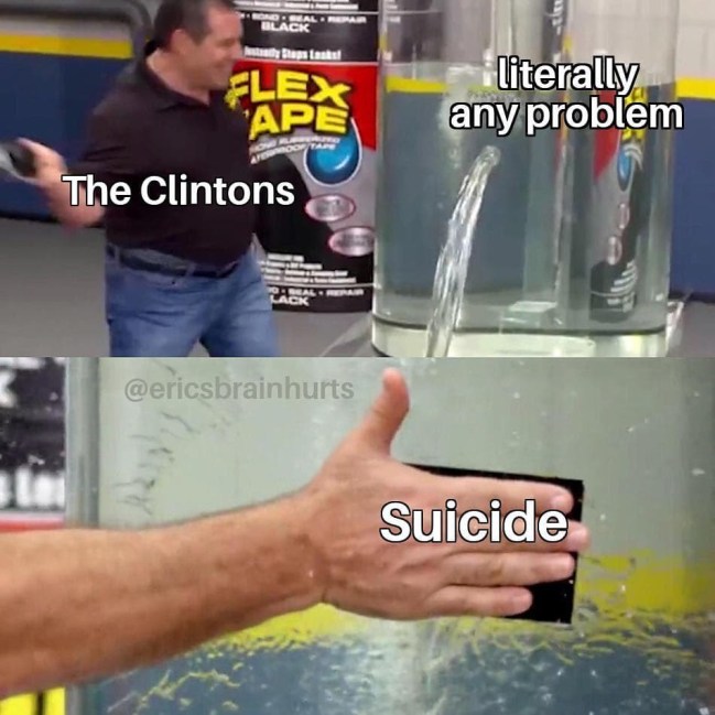 clintons suicide