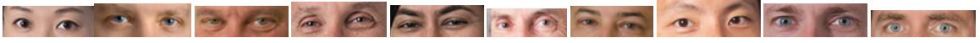 row of eyes