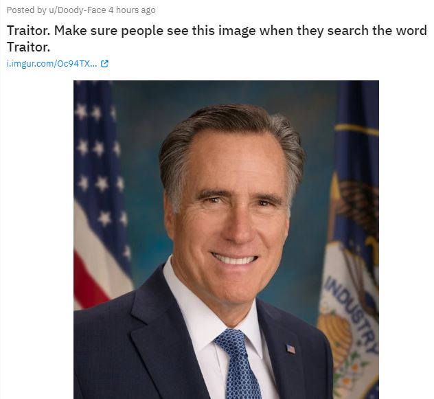 mitt romney traitor
