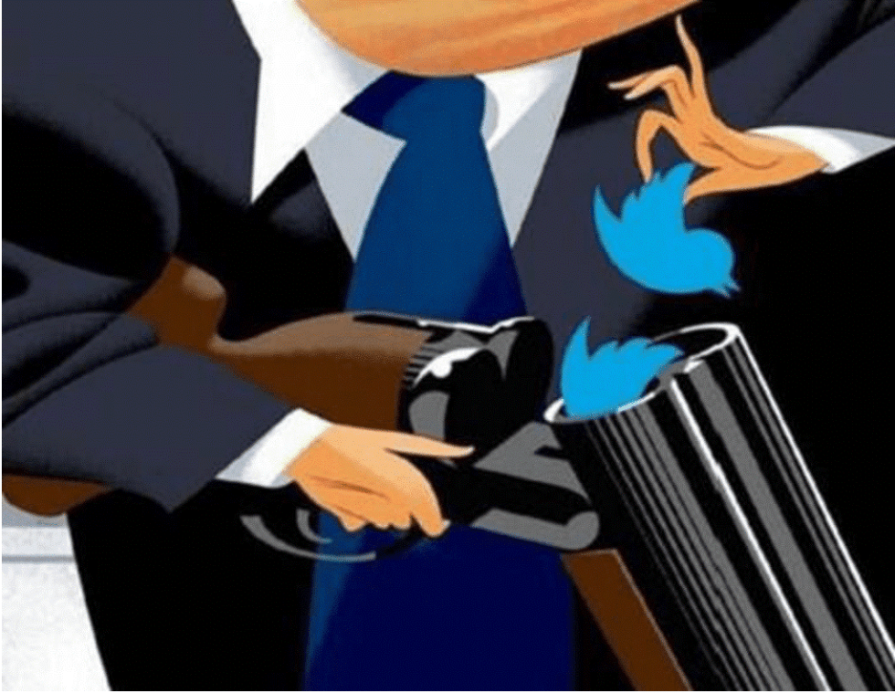 trump twitter gun