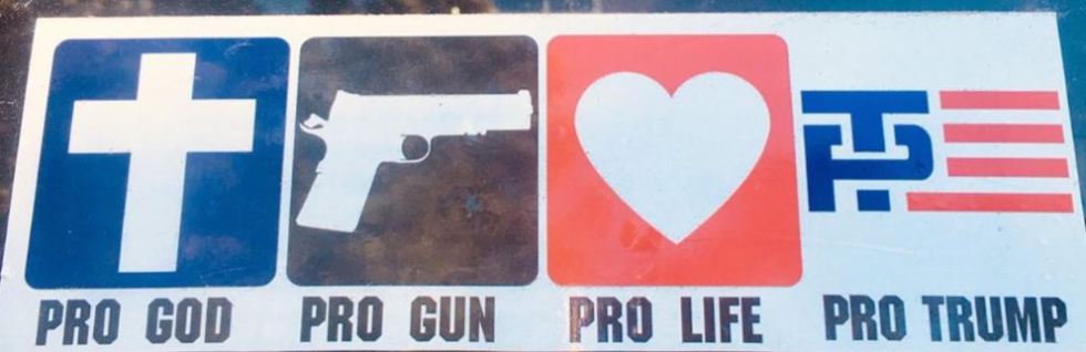 prolife gun trump god