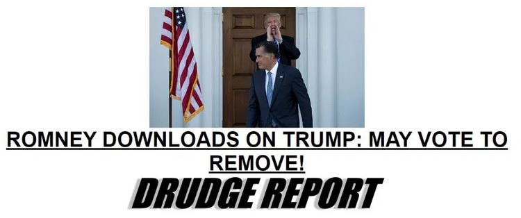 romney on drudge