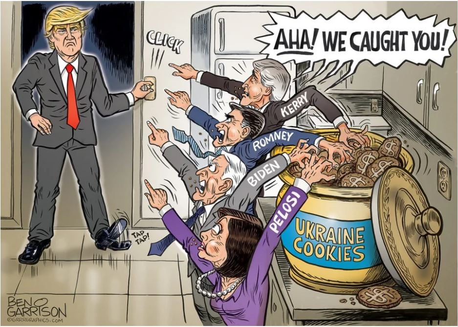 garrison ukraine cookie jar pelosi schiff biden romney kerry