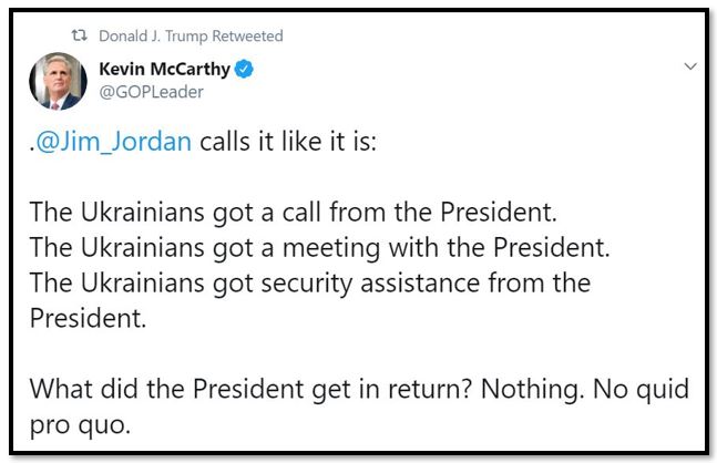 jim jordan quid pro quo