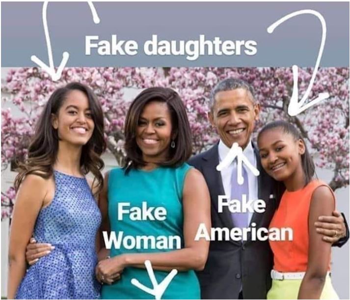 fake obama family
