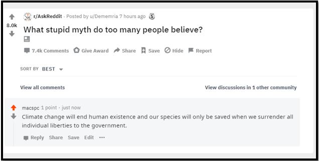 climate change myth