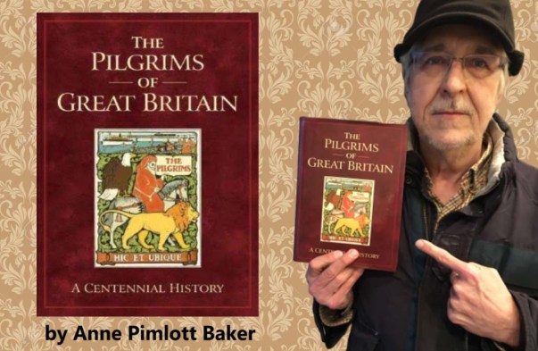 douglas holds pilgrims book