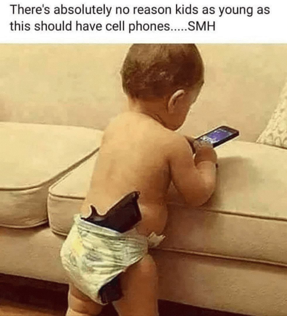 baby cell phone gun
