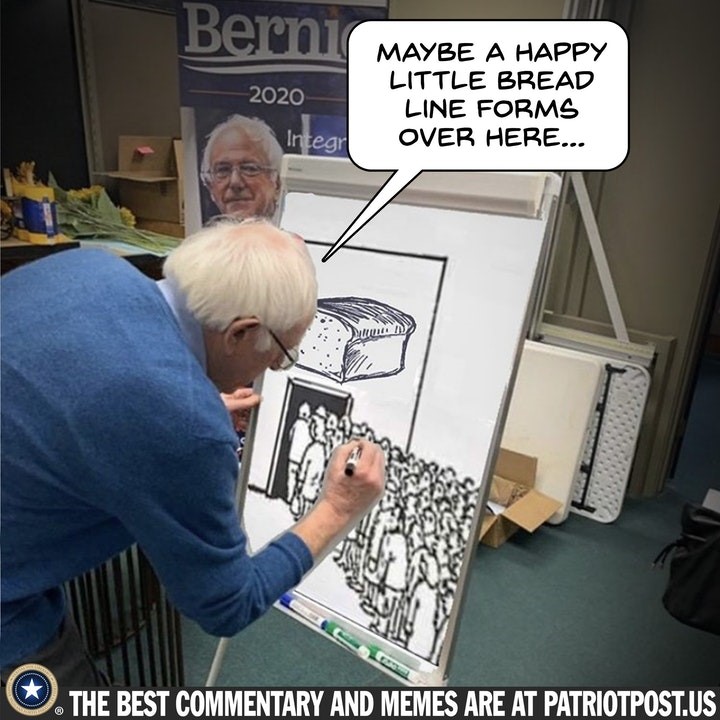 bernie sanders food line