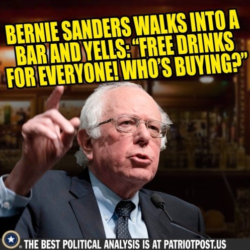 bernie sanders free beer