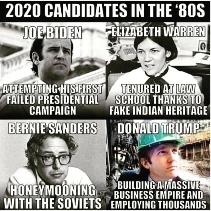 biden warren sanders trump