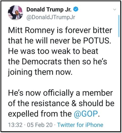 DJTJR ROMNEY TWEET