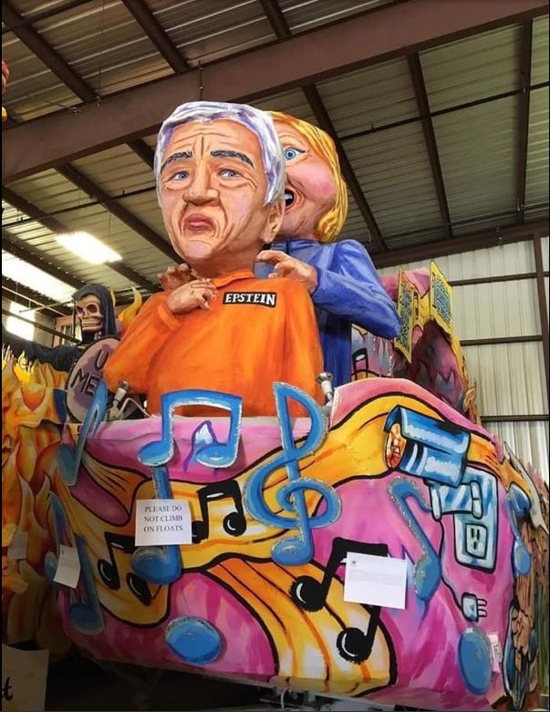 epstein hillary clinton float
