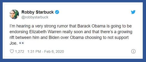 starbuck tweet hillary
