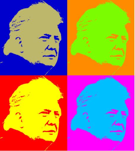 trump hair colorized