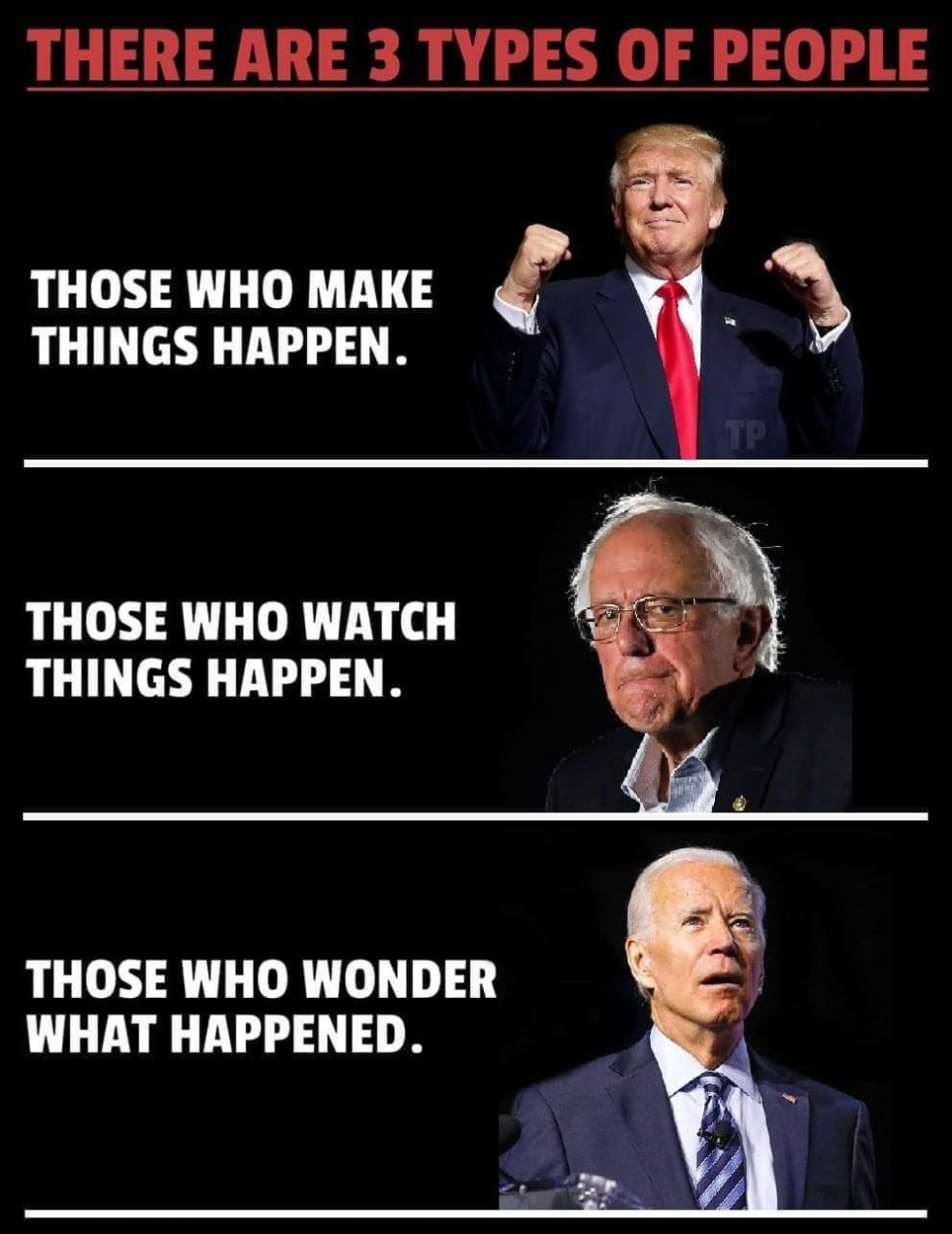 trump sanders biden things happen