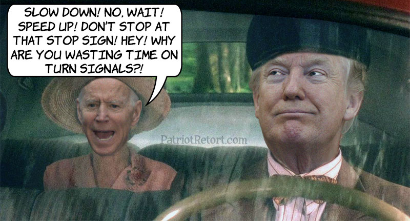 Back-Seat-Driver Biden Trump