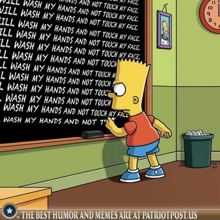bart simpson coronavirus