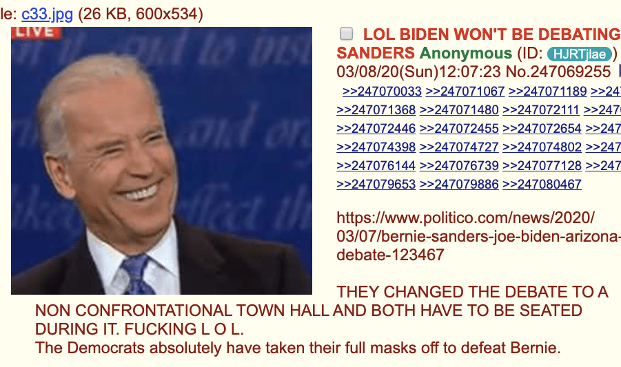 Biden sanders debate