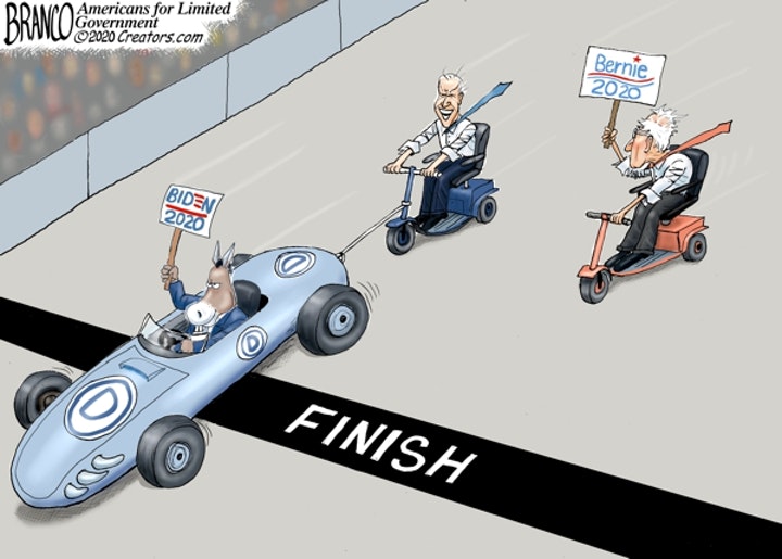 biden sanders race
