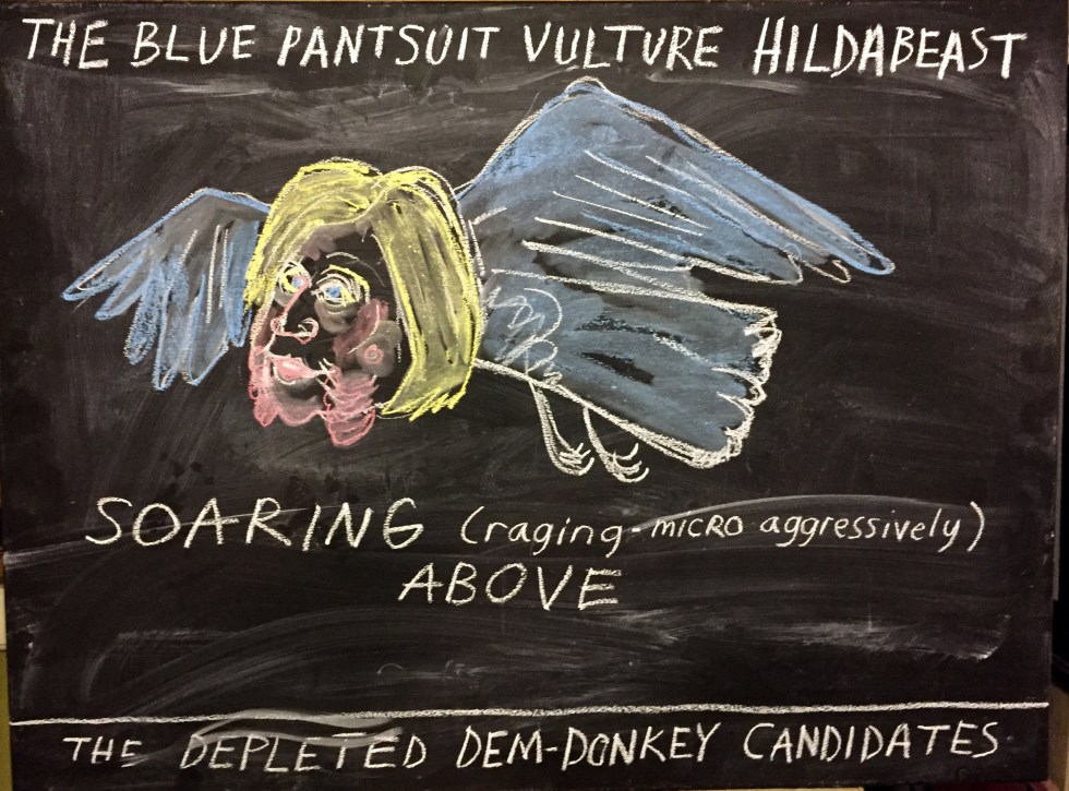 chalk hillary clinton