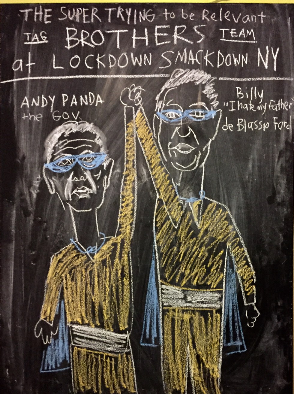 chalk new york lock down