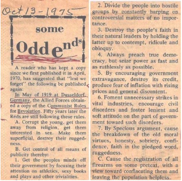 communist newspaper article